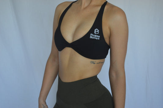 Black Deep V Bralette