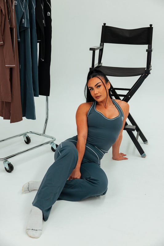 Naomi Singlet - Steel Blue