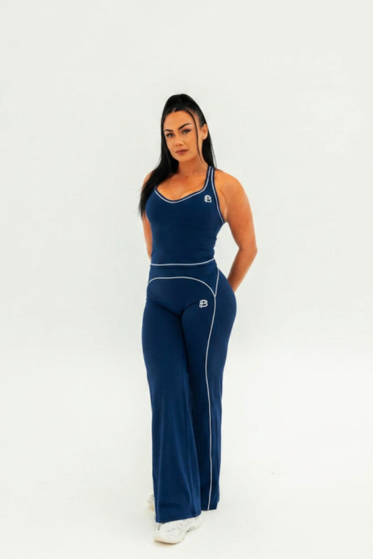 Naomi Flare Pants - Navy Blue