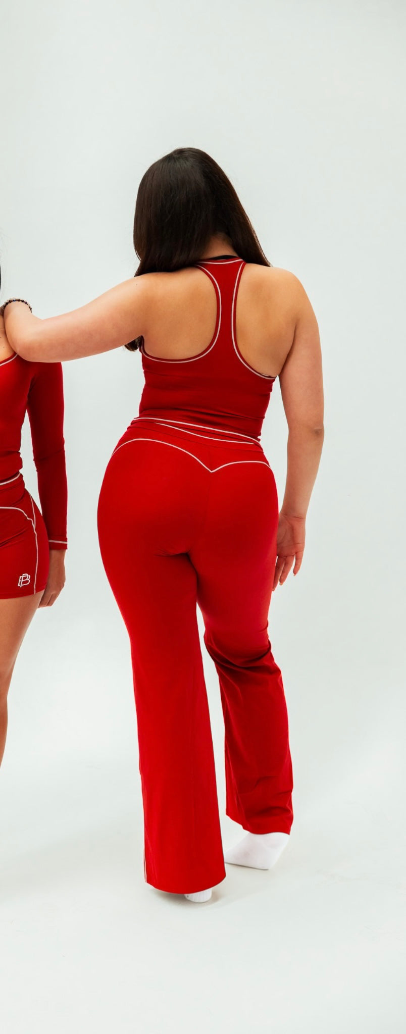 Naomi Flare Pants - Red